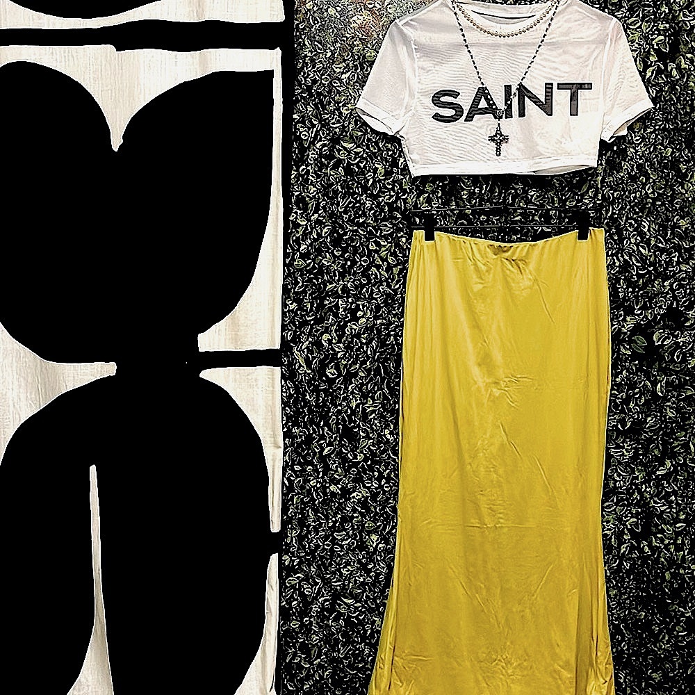 Elegant Yellow Maxi Skirt